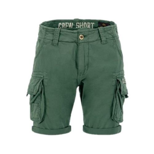 Vintage Grøn Cargo Crew Shorts