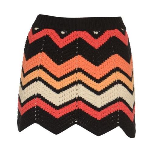 Chevron Sunset Orange Nederdel