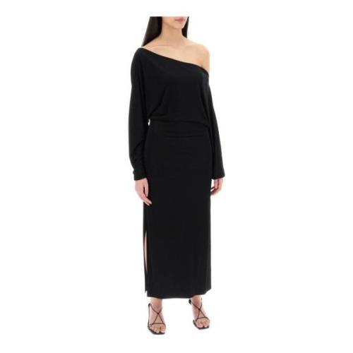 Asymmetrisk Off-Shoulder Maxi Kjole