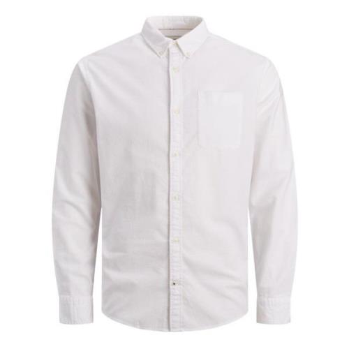 Casual Oxford Skjorte med Button-Down Krave