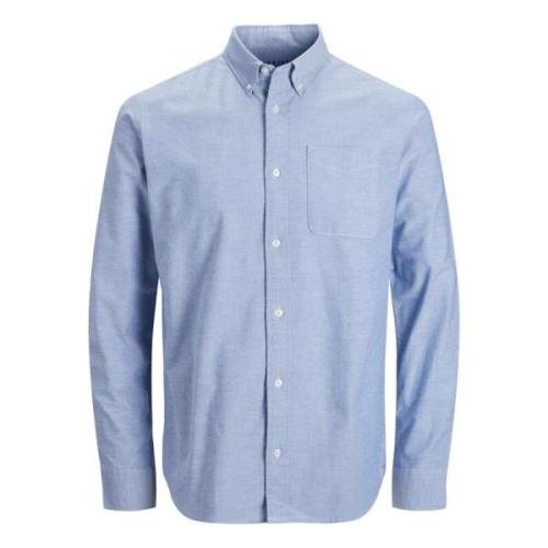 Slimfit Oxford Skjorte med Button-Down Krave