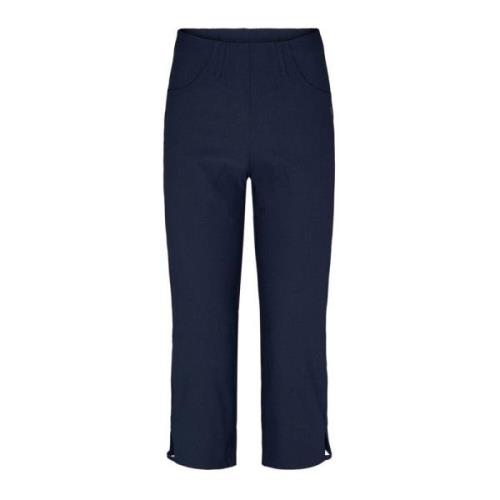 Anabelle Regular Capri Bukser Navy