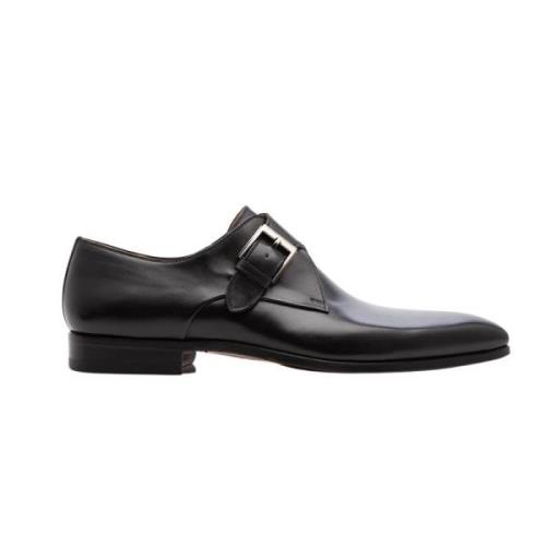 Sort Læder Monk Strap Sko