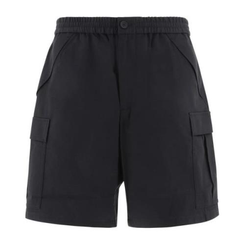 Sorte Bermuda Shorts - Regular Fit - Egnet til Varmt Vejr - 100% Bomul...