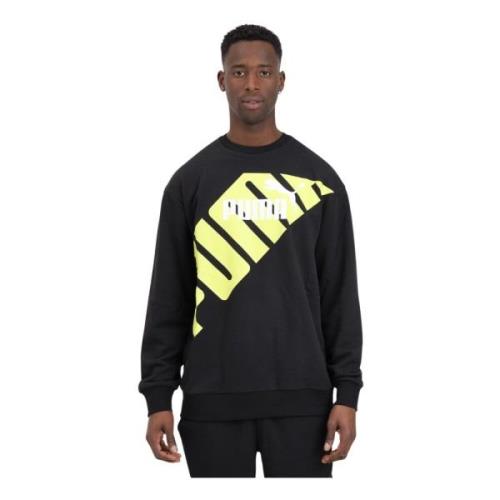 Sort Grafisk Power Sweater