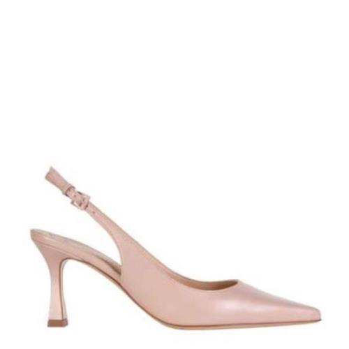 Nude Læder Slingback