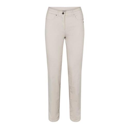 Laurie Charlotte Regular Sl Trousers Regular 25401 25107 Grey Sand