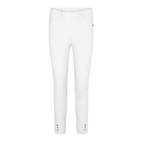 Laurie Chloe Slim Crop Trousers Slim 27065 10970 White