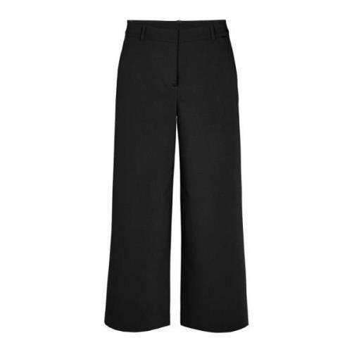 Loose Crop Trousers Sort