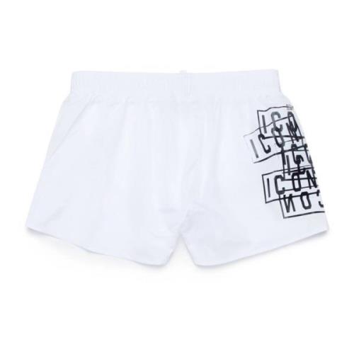 Hvide Logo Print Sea Shorts