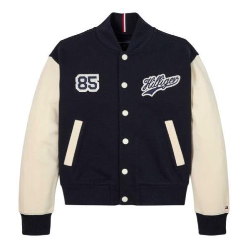 Farveblok Bomber Varsity Jakke