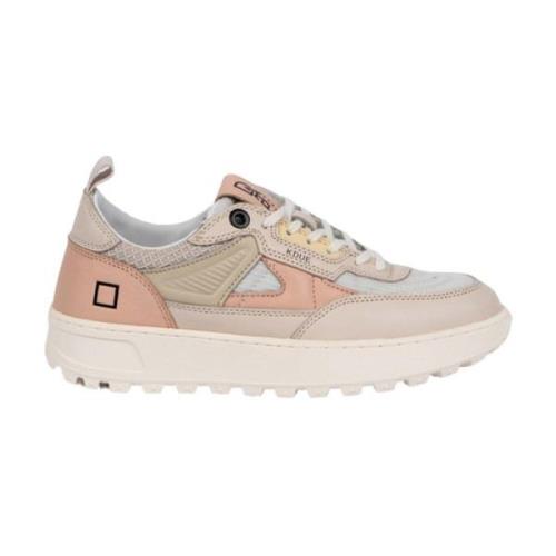 Beige og Pink Løbe Hybrid Sneakers