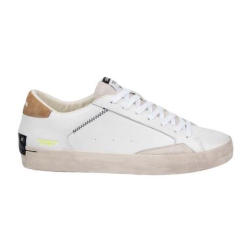 Distressed Hvide og Beige Sneakers