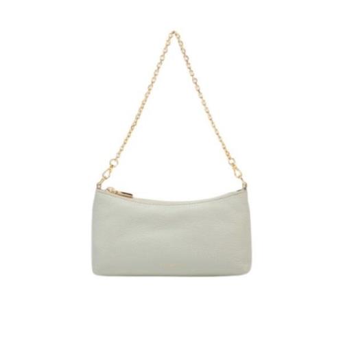 Grained Leather Mini Bag i Celadon Green