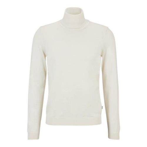 Slim-Fit Rullekrave Sweater i Virgin Wool