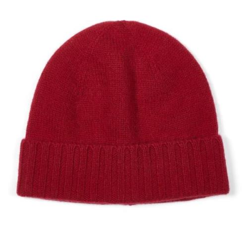 Klassisk Cashmere Beanie Rød Unisex