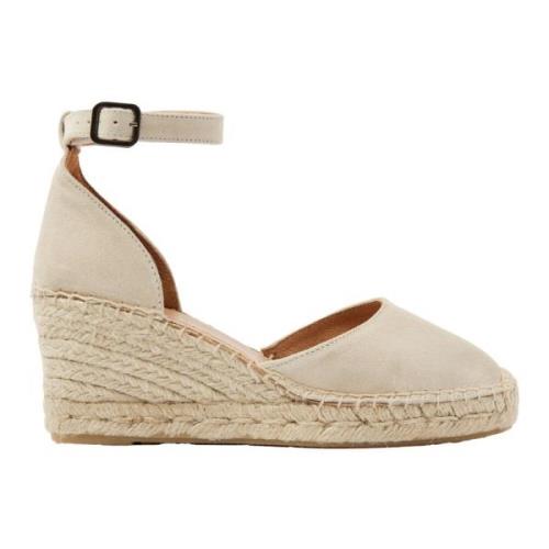 Flora Braid Beige Kilehæl Sandaler