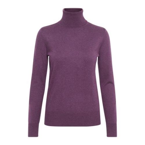 Enkel Strik Rullekrave Pullover