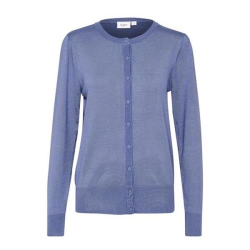 Strikket Cardigan i Colony Blue