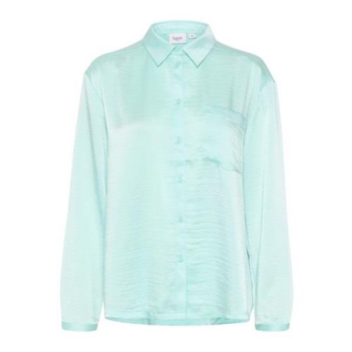 Pastel Turquoise Oversize Bluse