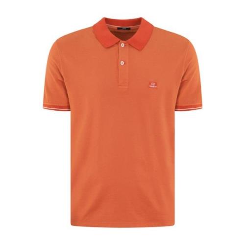 Herre Logo Patch Polo Orange