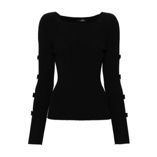 Sort Viskose Sweater