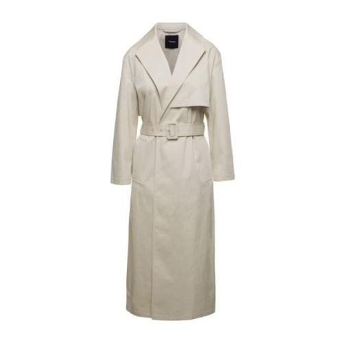 Beige Wrap Trench Coat