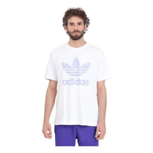 Hvid Monogram T-shirt Regular Fit