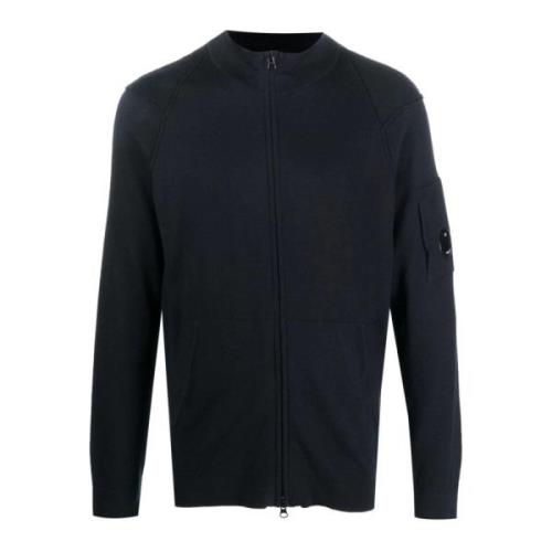 Blå Sea Island Zip Cardigan