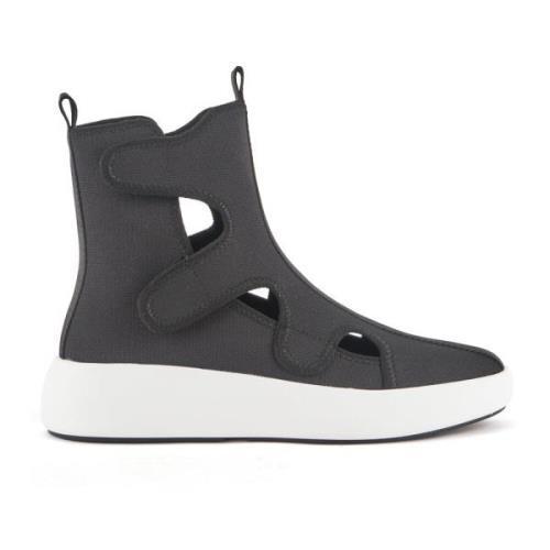 Grafisk Vævet High Top Sneaker