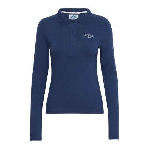 Langærmet Polo Shirt Ocean Blå