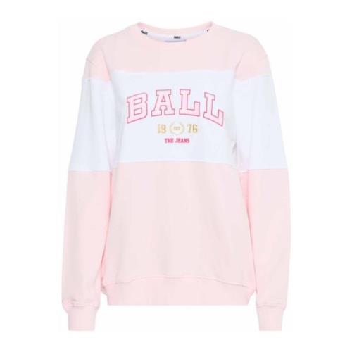 Hyggelig Sweatshirt med Broderet Logo