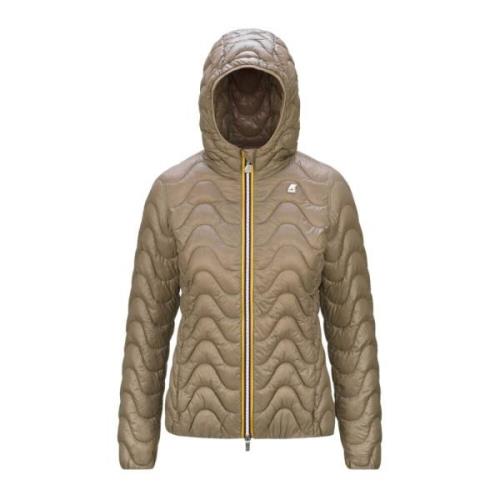 Eco Warm Beige Taupe Puffer Jakke