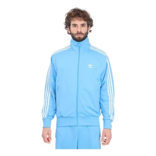 Celeste og hvid Adicolor Classics Firebird Track Top