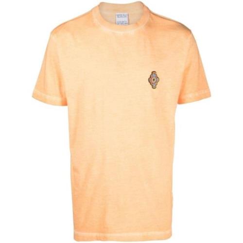 Orange Rød Sunset Cross T-Shirt