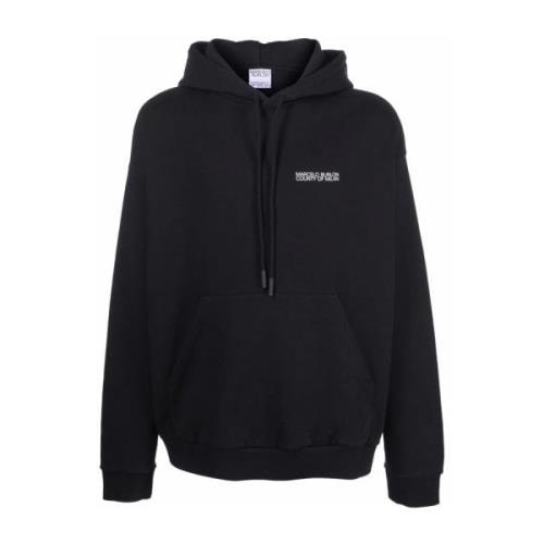 Sort Hvid Tempera Cross Over Hoodie