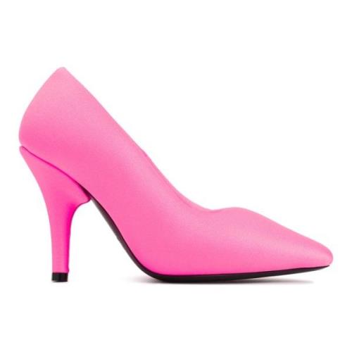 Neon Pink Stilfulde Pumps