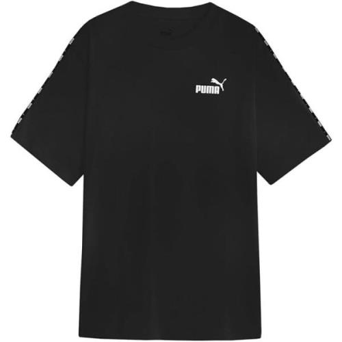 Sort og hvid Tape Logo T-shirt