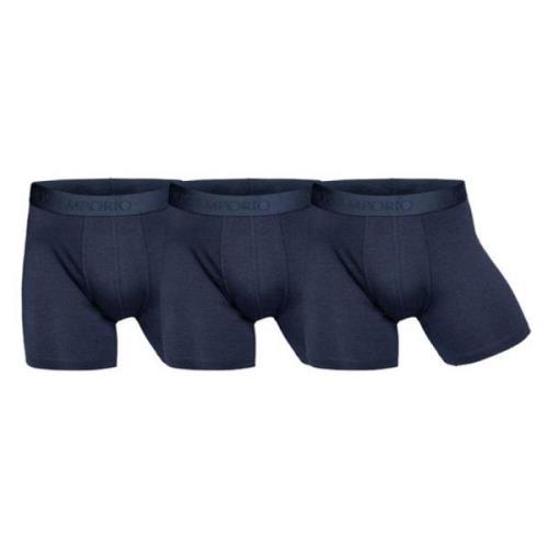 Marineblå Bambus Boxershorts 3-Pak