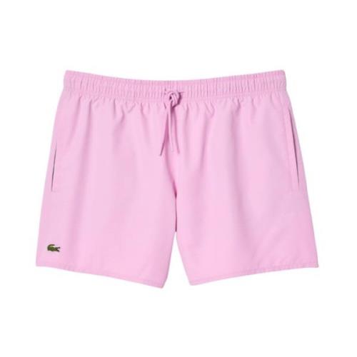 Rosa Bomuld Badeshorts