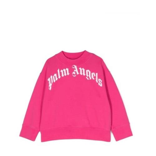 Børn Fuchsia Sweatshirt med Logo Print