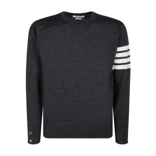 Mørkegrå 4-Bar Pullover Sweater