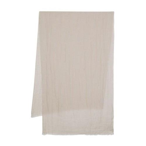 Beige Linen Blend Scarf