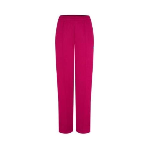 Fuchsia Pink Face Track Pants