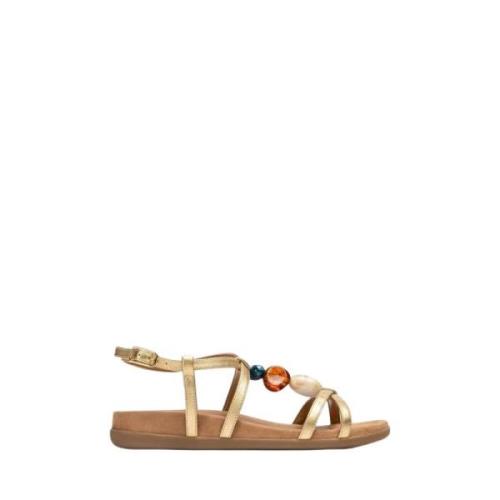 Flad Sandal Cuyen Platin