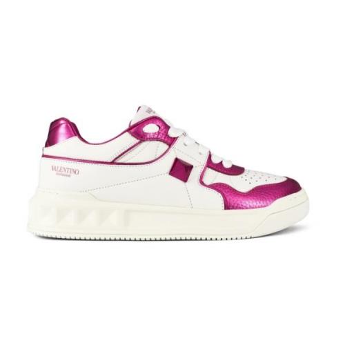 Rockstud Low-Top Sneakers i Hvid/Rosa