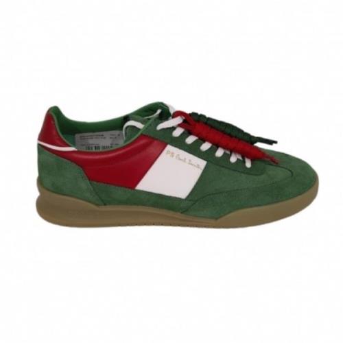 Italiensk Flag Læder Sneakers Olympiske Lege