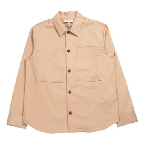 Beige Bomuld Overshirt MM00401WW0078/P245