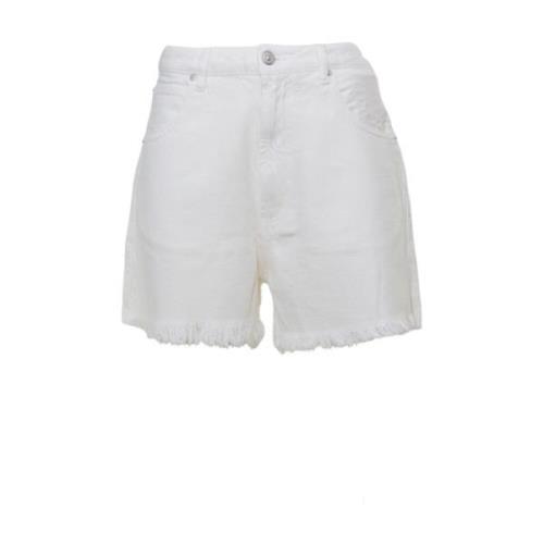 Højtaljet Denim Kæreste Shorts