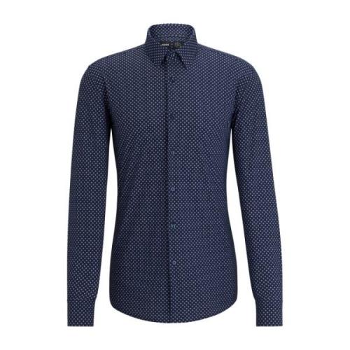 Slim Fit Polyamid Elastan Skjorte